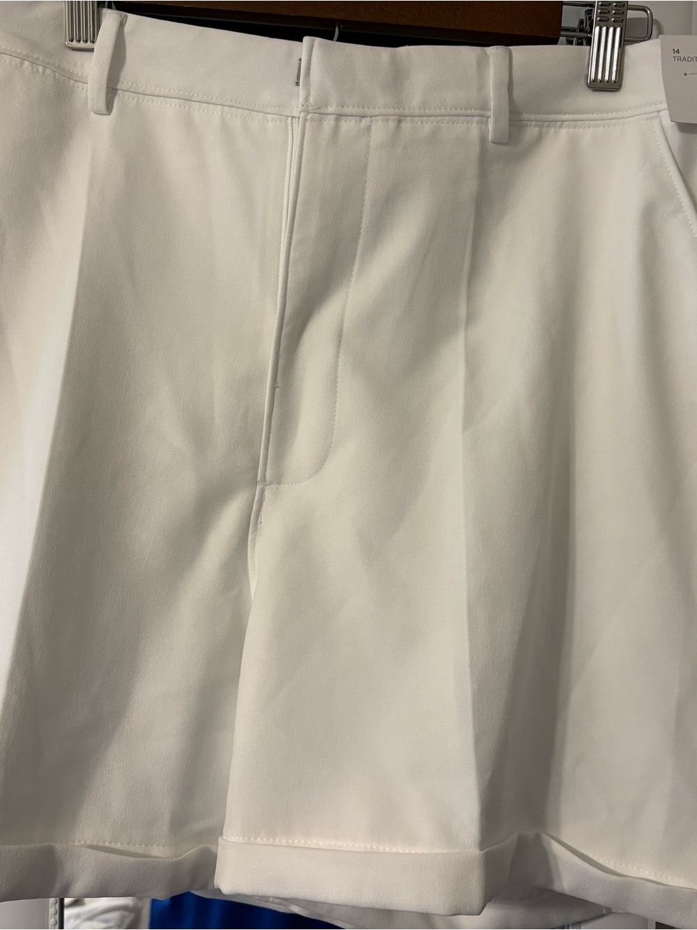 Crisp White Shorts with Belt Loops